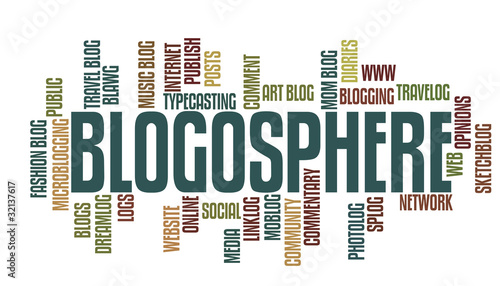 Vector: Blogging Words Blogging Words