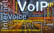 VoIP background concept glowing