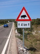 Verkehrszeichen Wildschweinwarnung Verkehrszeichen Wildschweinwarnung