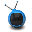 Blue retro tv Blue retro tv