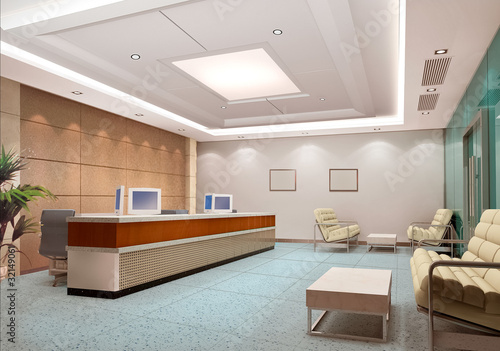 Illustration: 3d modern hall,corridor 3d modern hall,corridor