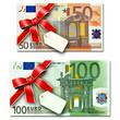 Illustration: 50 & 100 Euro Karte 50 & 100 Euro Karte
