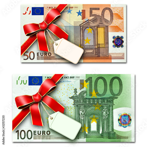 Illustrazione: 50 & 100 Euro Karte 50 & 100 Euro Karte