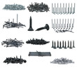 Set of different screws Set of different screws