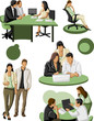 Group of business and office people.