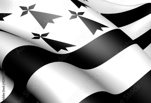 Illustration: Flag of Brittany Flag of Brittany