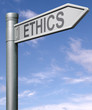 ethics road sign arrow