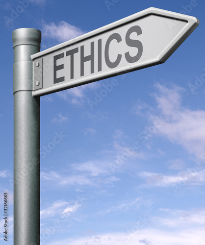 Photo: ethics road sign arrow ethics road sign arrow