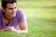 Man lying outdoors