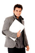 Man with a laptop