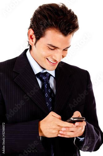 Photo: Business text message Business text message