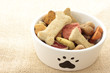 Dog food in bowl