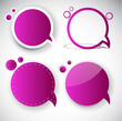 Paper round bubble for speech