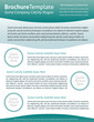 Vektor: brochure template - letter format - green, blue, white colors brochure template - letter format - green, blue, white colors