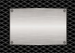 Diamond grill plaque