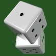Dadi sul tappeto verde - The dice