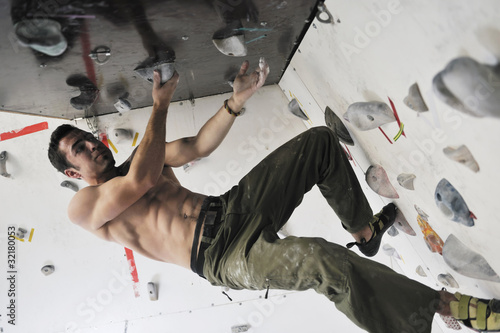 Photo: man exercise sport climbing man exercise sport climbing