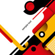 Artistic colorful layout with abstraction.