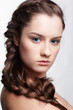 Foto: girl with creative hair-do girl with creative hair-do