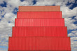 red containers in logistics harbor red containers in logistics harbor