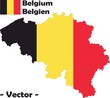 Vektor: Belgienvektor - Flaggen Belgienvektor - Flaggen