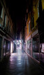 night view of Venice street, Italy night view of Venice street, Italy