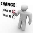 Love or Fear Change - Do You Embrace Different Things Love or Fear Change - Do You Embrace Different Things