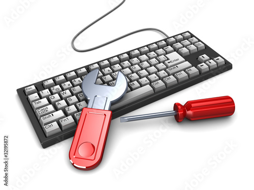 Illustration: computer repair computer repair