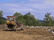 dump landfill bulldozer