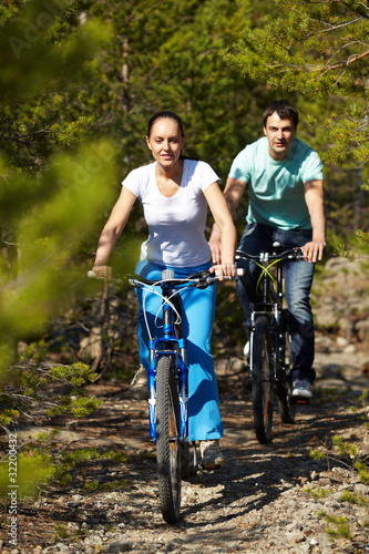 Photo: Two cyclists Two cyclists