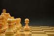 Pawn moving forward Pawn moving forward