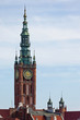 Aerial view City Hall in Gdansk, Poland