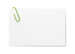 Businesscard with paper clip