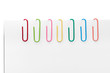 Photo: Different colored paperclips Different colored paperclips