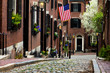 Acorn Street in Boston, Massachusetts