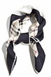 Foulard di seta con fantasia a quadri