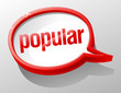 Popular shiny glass speech bubble.