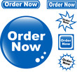 button ORDER NOW glossy icons set