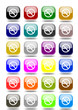 Set no smoking buttons various colors