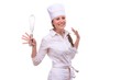 Beautiful cooking woman
