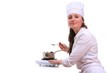 Beautiful cooking woman