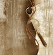 compass with magnifying glass on wooden background