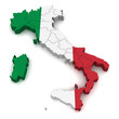 3D Map of Italy