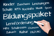 Bildungspaket - Konzept Tafel blau