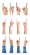 gesture of hand pointing collection