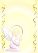 Vector: Prima Comunione Angelo Sfondo-First Communion Angel Background Prima Comunione Angelo Sfondo-First Communion Angel Background