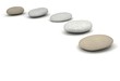 3d gray stone pyramid on white backgroud 3d gray stone pyramid on white backgroud