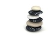 3d gray stone pyramid on white backgroud 3d gray stone pyramid on white backgroud