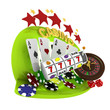 Illustration: 3d casino concept 3d casino concept