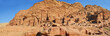 Caves in lost city of world wonder Petra, Jordan